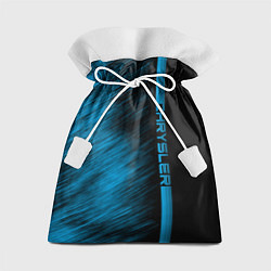 Мешок для подарков Chrysler синие полосы, цвет: 3D-принт