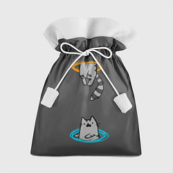 Мешок для подарков Кот в Портале, цвет: 3D-принт