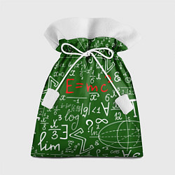 Мешок для подарков E=mc2: Green Style, цвет: 3D-принт