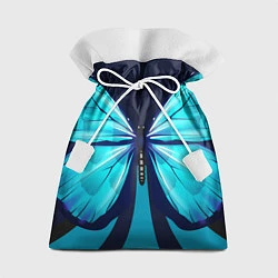 Мешок для подарков Голубая бабочка, цвет: 3D-принт