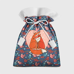 Мешок для подарков Влюбленные лисички, цвет: 3D-принт