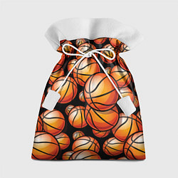 Мешок для подарков Баскетбольные яркие мячи, цвет: 3D-принт