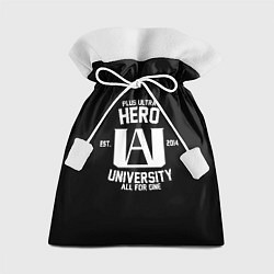 Мешок для подарков My Hero Academia белый лого, цвет: 3D-принт
