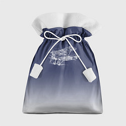 Мешок для подарков Биплан, цвет: 3D-принт