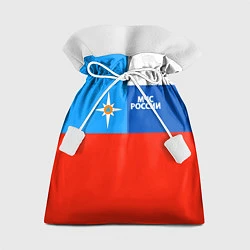 Мешок для подарков Флаг МЧС России, цвет: 3D-принт