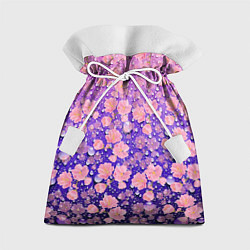Мешок для подарков Цветы, цвет: 3D-принт