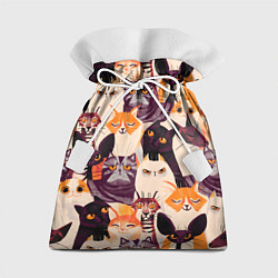 Мешок для подарков КОТИКИ, цвет: 3D-принт