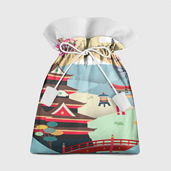 Мешок для подарков Tokyo, цвет: 3D-принт