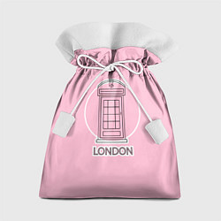 Мешок для подарков Телефонная будка, London, цвет: 3D-принт
