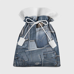 Мешок для подарков Jeans life, цвет: 3D-принт