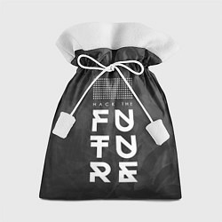 Мешок для подарков Надпись Hack the future, цвет: 3D-принт