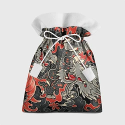 Мешок для подарков Самурай Якудза, драконы, цвет: 3D-принт