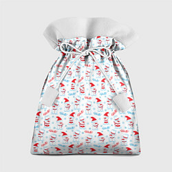 Мешок для подарков Снеговики, цвет: 3D-принт