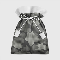 Мешок для подарков Вязанный принт милитари, цвет: 3D-принт