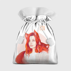 Мешок для подарков Девушка-лиса, цвет: 3D-принт