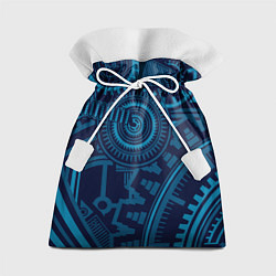 Мешок для подарков Steampunk Mechanic Blue, цвет: 3D-принт