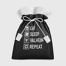 Мешок для подарков EatSleepValheimRepeat, цвет: 3D-принт