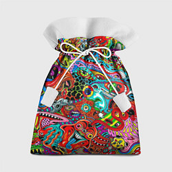 Мешок для подарков Яркая абстракция bright abstraction, цвет: 3D-принт