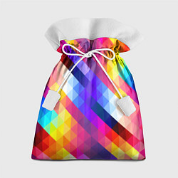 Мешок для подарков Пиксельная радуга, цвет: 3D-принт