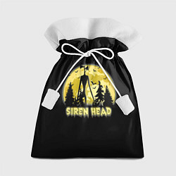 Мешок для подарков Siren Head Yellow Moon, цвет: 3D-принт