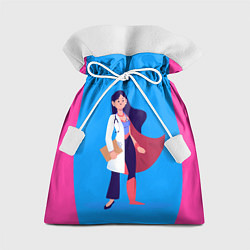 Мешок для подарков Медсестра Super Nurse Z, цвет: 3D-принт