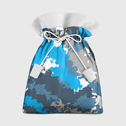 Мешок для подарков Камуфляж ледяной, цвет: 3D-принт