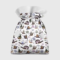 Подарочный мешок Улитки и домики