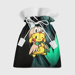 Мешок для подарков Пикачу в костюме совы, цвет: 3D-принт