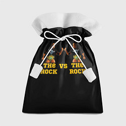 Мешок для подарков The ROCK VS The ROCK, цвет: 3D-принт