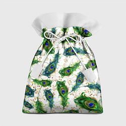 Мешок для подарков Павлиньи перья, цвет: 3D-принт