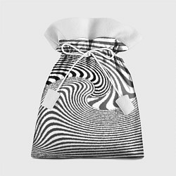 Мешок для подарков Черно белый мозаичный узор, цвет: 3D-принт