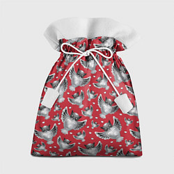 Мешок для подарков Серебряные совы, цвет: 3D-принт