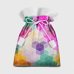 Мешок для подарков Абстрактный разноцветный узор, цвет: 3D-принт