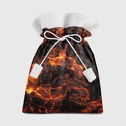 Мешок для подарков Горящая лава, цвет: 3D-принт
