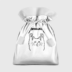 Мешок для подарков Metallica Meowtallica, цвет: 3D-принт