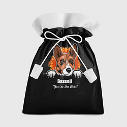 Мешок для подарков Басенджи Basenji, цвет: 3D-принт
