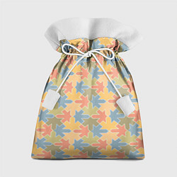 Мешок для подарков Лисья в фоне, цвет: 3D-принт