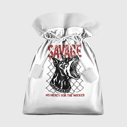 Мешок для подарков Злой Доберман, цвет: 3D-принт