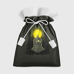 Мешок для подарков Шокированный пришелец в лесу, цвет: 3D-принт