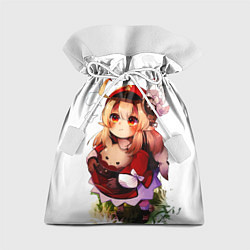 Мешок для подарков Милая Кли дуется геншин импакт, цвет: 3D-принт