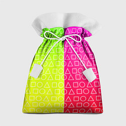 Мешок для подарков Игра в кальмара розовыйжелтый, цвет: 3D-принт