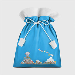 Мешок для подарков Такой разный Такаси Мураками, цвет: 3D-принт