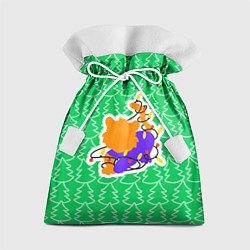 Мешок для подарков Новогодний тигра, цвет: 3D-принт