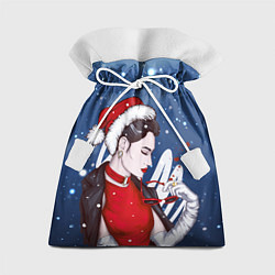 Мешок для подарков Мисс зима, цвет: 3D-принт