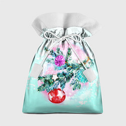 Мешок для подарков Новогодние украшения Елочка, цвет: 3D-принт