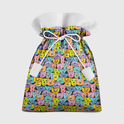 Мешок для подарков Весёлые Котики, цвет: 3D-принт