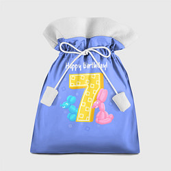 Мешок для подарков Седьмой день рождения, цвет: 3D-принт