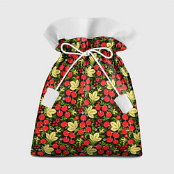 Мешок для подарков Черешни хохлома, цвет: 3D-принт