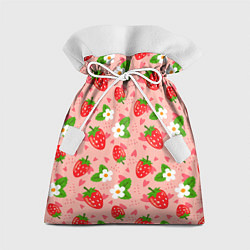 Мешок для подарков Клубника паттерн, цвет: 3D-принт