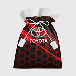 Мешок для подарков Toyota: Красные соты, цвет: 3D-принт